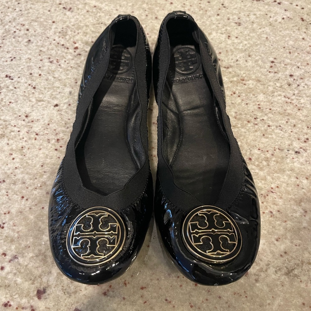 Tory Burch Black Flats Size 8.5M